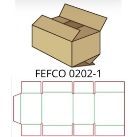 Коробки FEFCO 0202-1 Коробки FEFCO 0202-1
