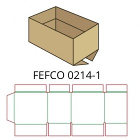 Коробки FEFCO 0214-1 Коробки FEFCO 0214-1