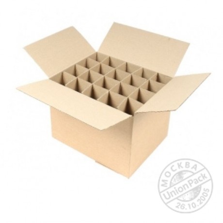 Коробка под 20 бутылок с ручками 380-228-287 мм