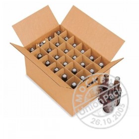 Коробка под 20 бутылок с ручками 380-228-287 мм - Юнион Пак