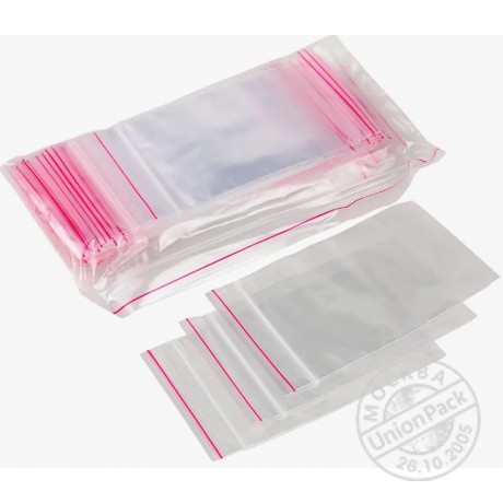 Пакет ZIP LOCK 150*200 с бегунком 50 мкм прозрачный