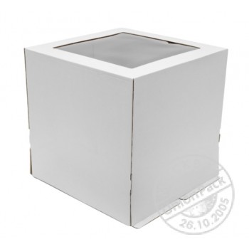 Коробка для торта с окном 220-220-130